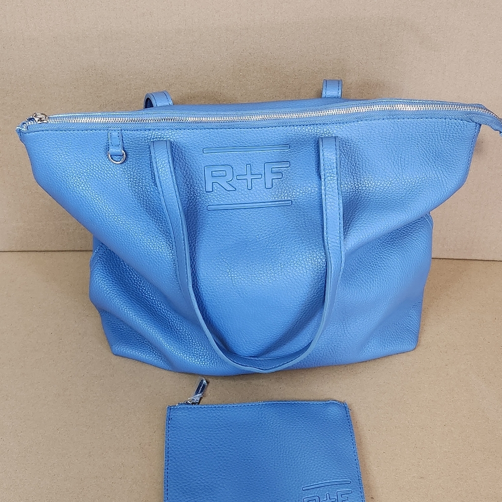 👜 RODAN+FIELDS BLUE ZIPPERED TOTE WITH MINI TOTE